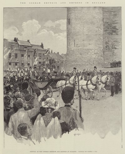 The German Emperor and Empress in England by Amedee Forestier